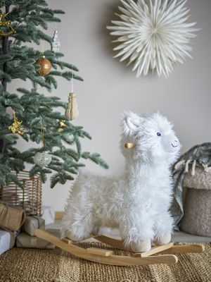 Bloomingville Kinto Gungdjur, Lama, Vit, Polyester