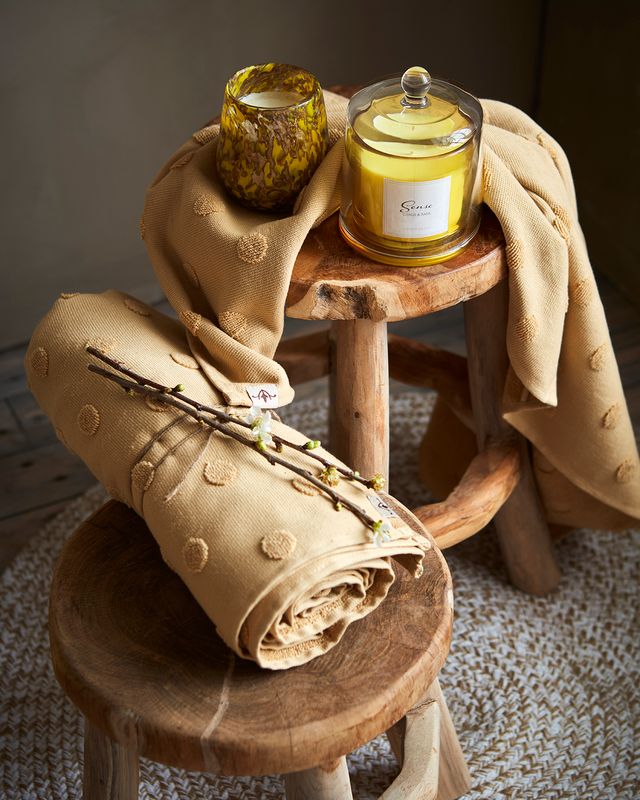 Affari of Sweden SENSE Doftljus med kupa Citrus & basil, Gul