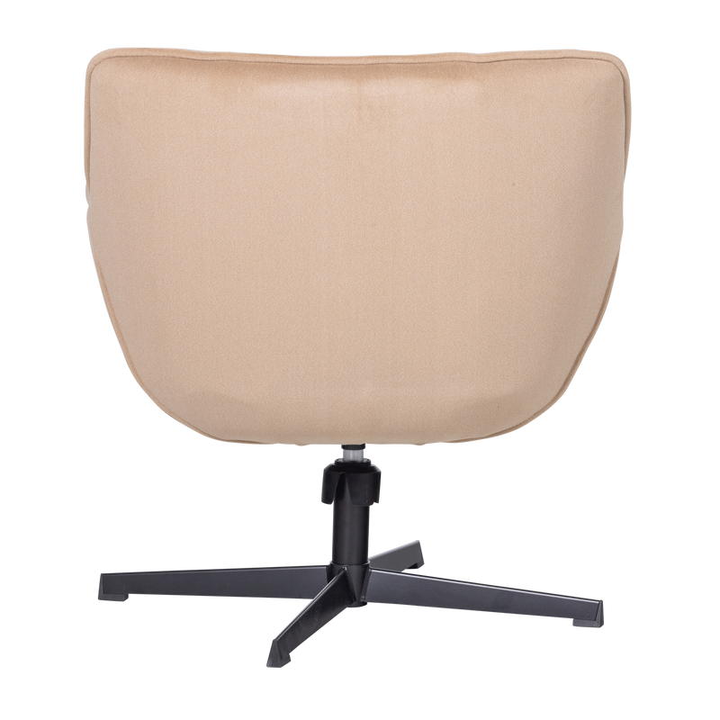 WOOOD WIBO Snurrfåtölj i Matt Sammet Sand