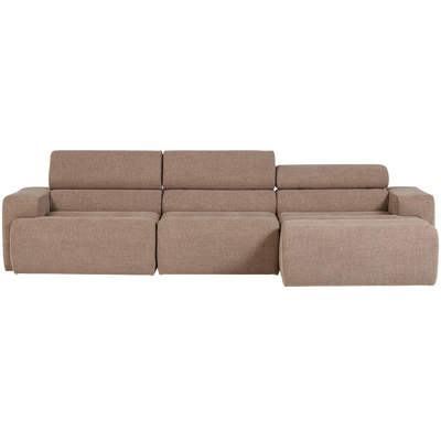 WOOOD NOVI Divan Soffa Höger Bouclé Mullvad