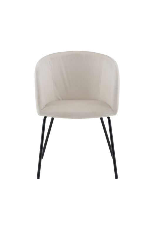 Venture Home Berit Matstol i Beige Sammet