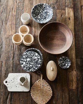 Nordal MULES förvaringsburk - Svart/Vit