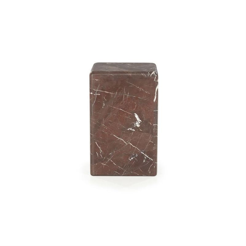 By Boo Sidobord Dice - Röd Marmor