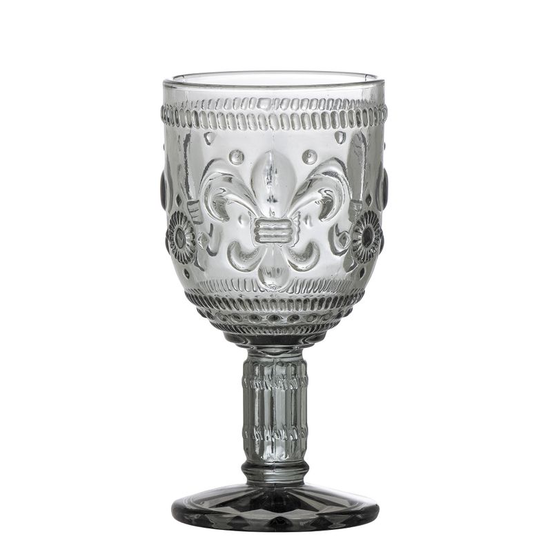 Creative Collection Cordelia Wine Glas, Grå, Glas - 6-pack