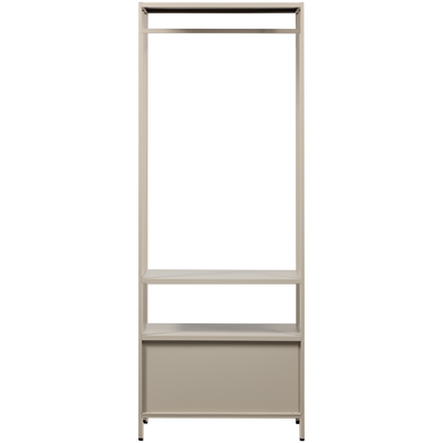 WOOOD Ferris Öppet Klädskåp 70 cm i Metall Sand