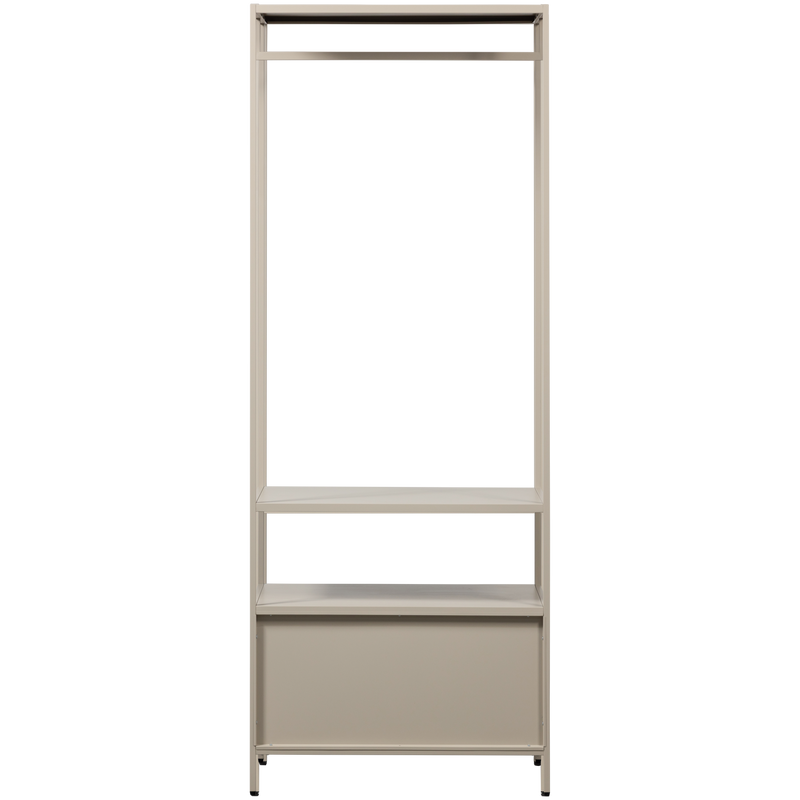 WOOOD Ferris Öppet Klädskåp 70 cm i Metall Sand