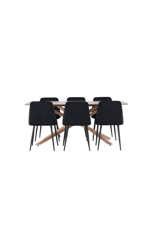 Venture Home Piazza Matbord med Night Matstol