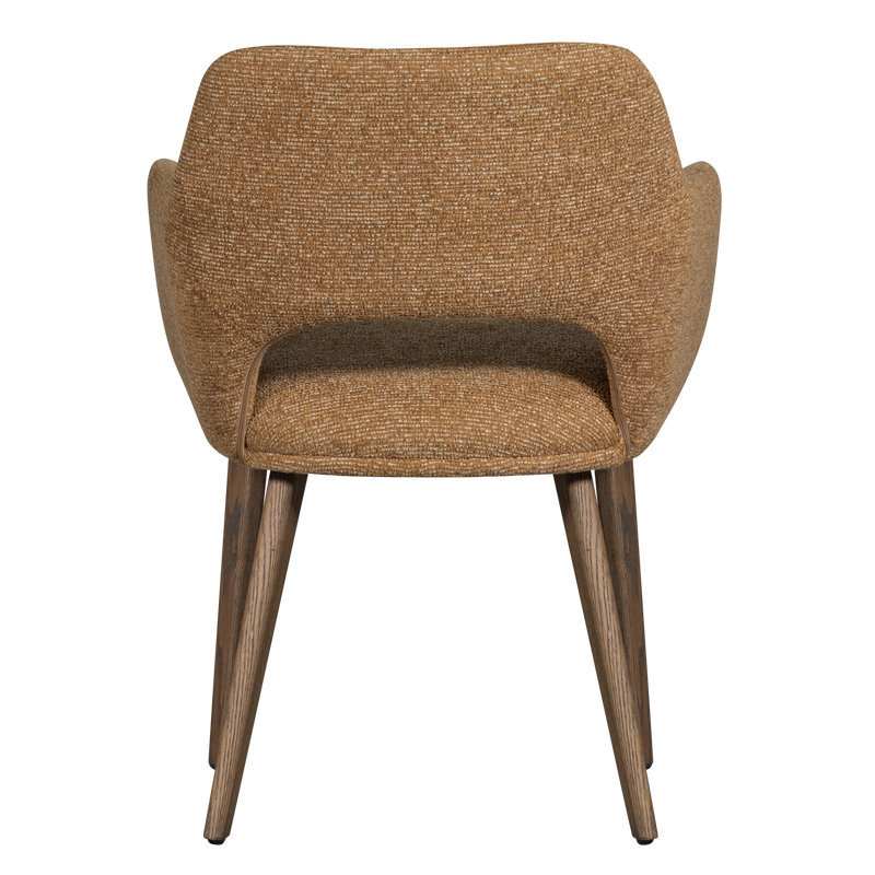 WOOOD Murat Matstol Gul med Bruna Träben 2 st