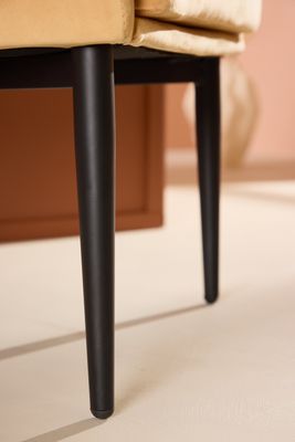 Venture Home Fluffy Fåtölj i Gul Sammet