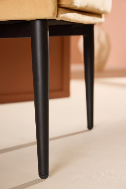 Venture Home Fluffy Fåtölj i Gul Sammet