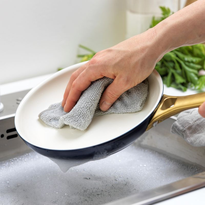GreenPan Padova Oxford-blå, Stekpanneset, 20 cm & 26 cm