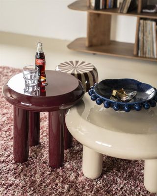 By Boo Sidobord Balloon - Burgundyröd