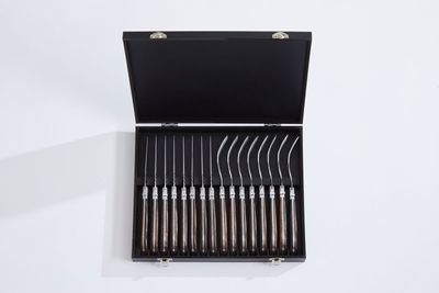 Laguiole By Hâws grillbestick 16 delar med handtag i wengéträ