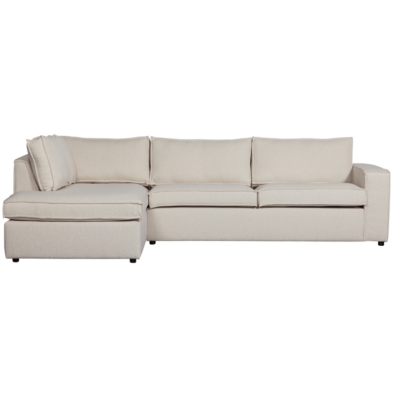 WOOOD Thomas Hörnsoffa Vänster Väv Polyester Natur