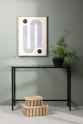 Venture Home Dipp Sidobord i Glas och Stål