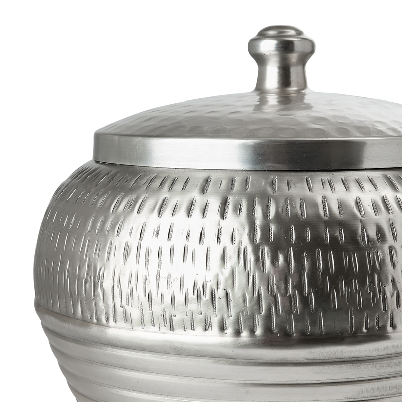 Affari of Sweden ELDORADO Urna med lock, Silverfärgad