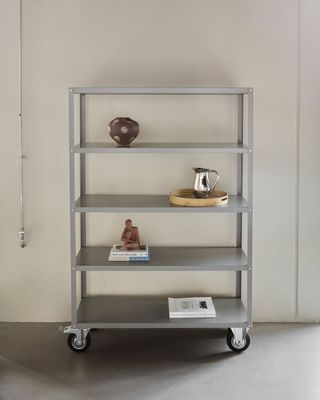 House Doctor Trolley Reol med 4 hjul Grå