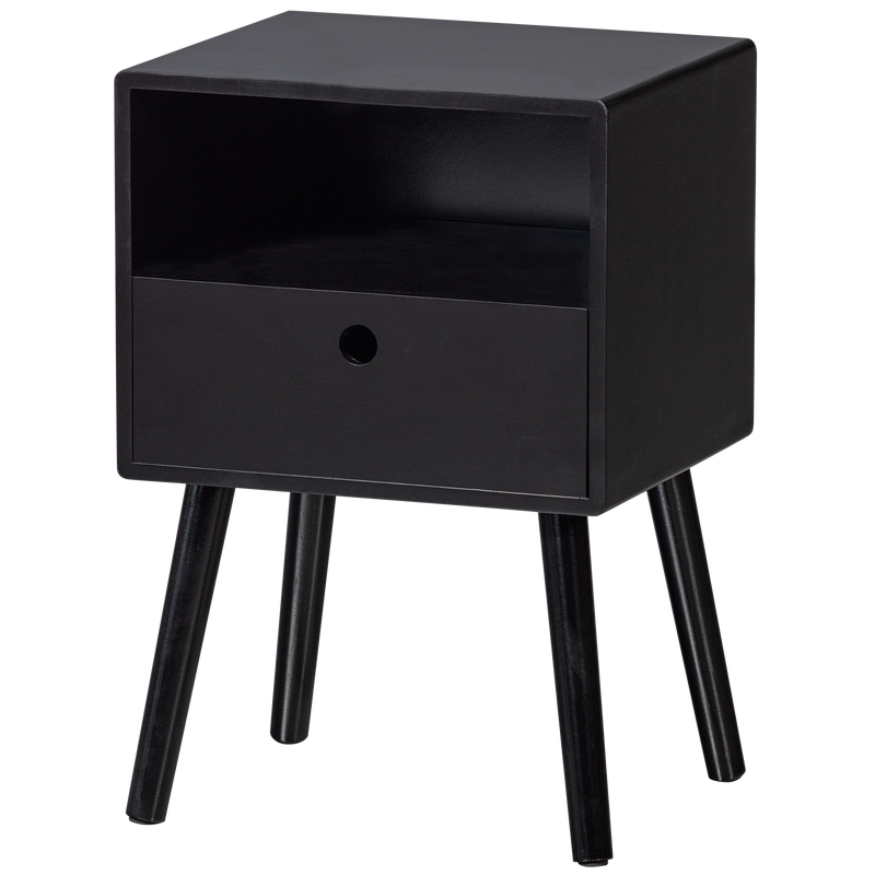 WOOOD Ozzy Sängbord MDF Svart