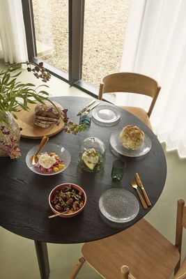 Hübsch Oblique Matstol Natur 55x51xh80cm