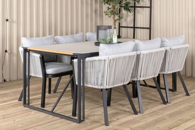 Venture Home Texas, Virya Matgrupp Grå Svart