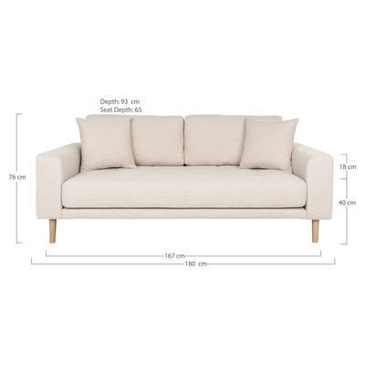 House Nordic Lido 2.5-sits soffa Sand