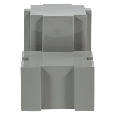 WOOOD Jasmir Sidobord Set - Metall Grå