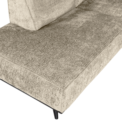 WOOOD Statement Hörnsoffa Vänster i Sammet Wheatfield