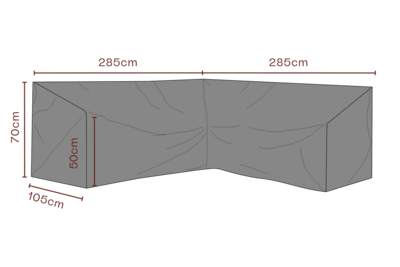 Brafab Möbelskydd Hörnsoffa 285/285x70 cm Premium