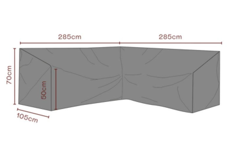 Brafab Möbelskydd Hörnsoffa 285/285x70 cm Premium