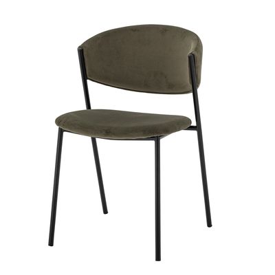 Bloomingville Marlo Matstol, Grön, Återvunnen polyester, L49xH79xW54 cm