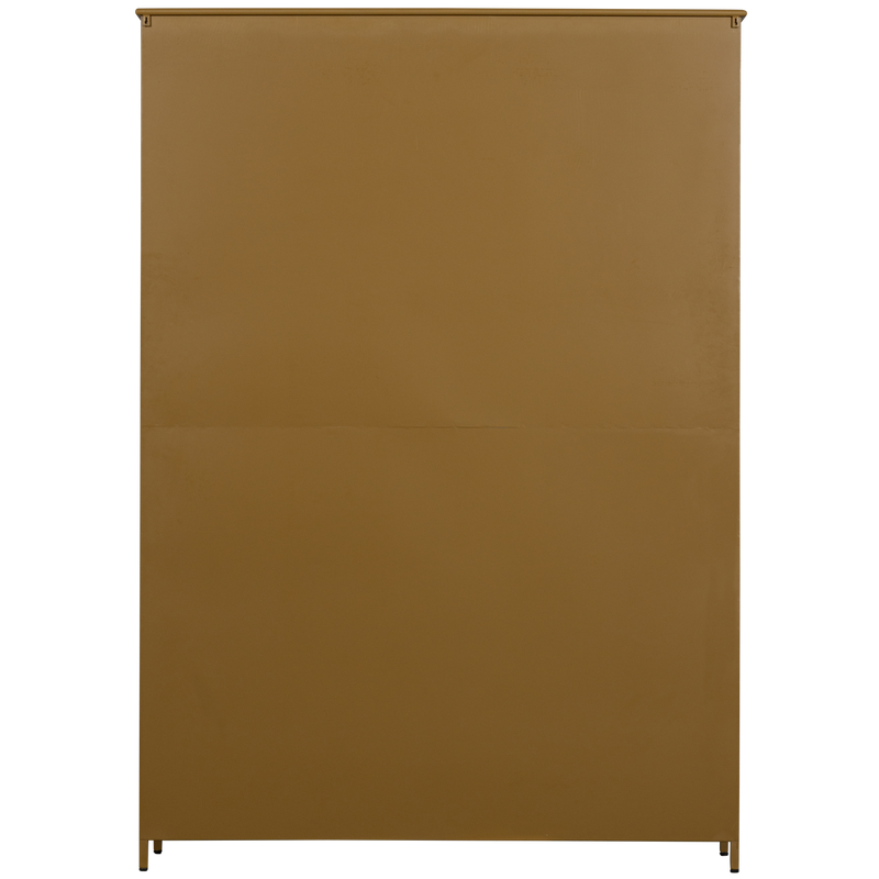 WOOOD Exhibit XL 3-dörrars vitrinskåp metall honung