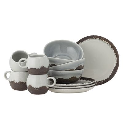Bloomingville Paula Breakfast Set, Brun, Stengods
