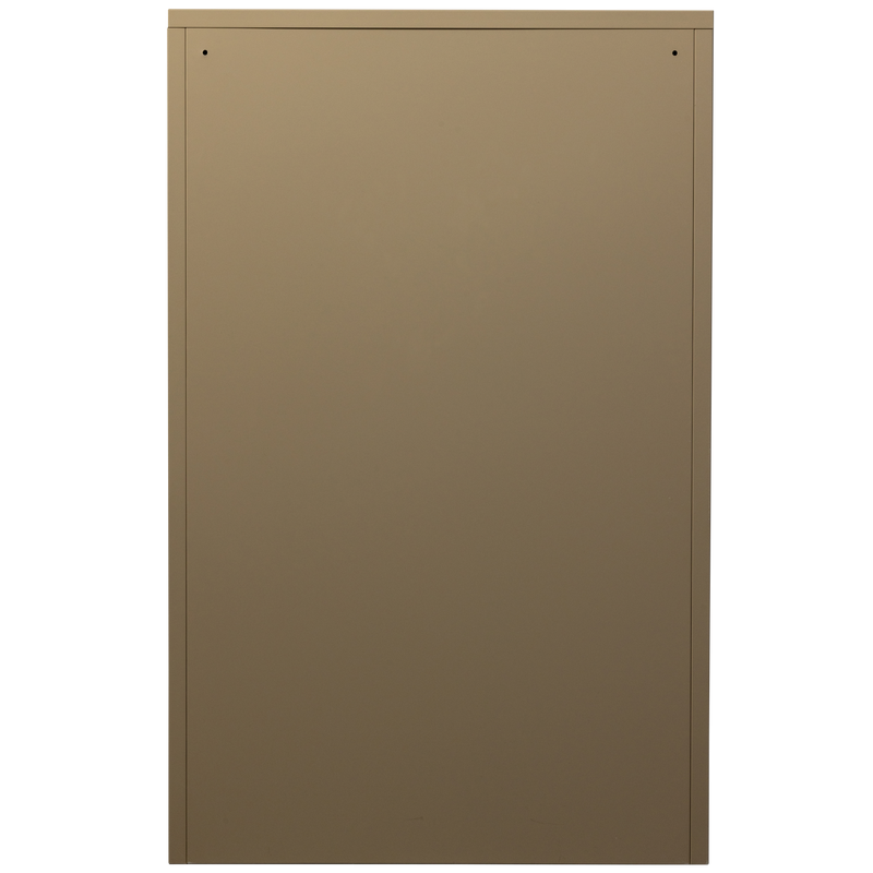 WOOOD Sabine 3-facks Skoskåp i Sandfärgat Metall