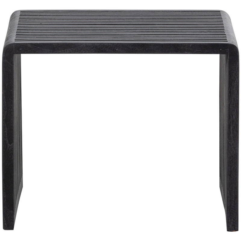 WOOOD Willa Sidobord Set av 2 - Återvunnet Teak Svart