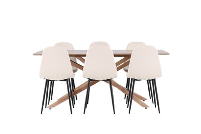 Venture Home Piazza Matbord med Polar Matstol