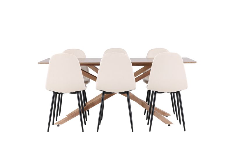 Venture Home Piazza Matbord med Polar Matstol