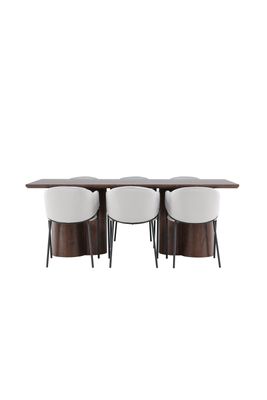 Venture Home Olivia Matbord med Evelina Matstol