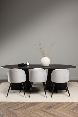 Venture Home Matgrupp Bootcut med Velvet-stolar