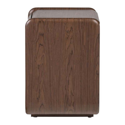 WOOOD ELURA Byrå/Nattduksbord 1 Låda Träfaner Brun