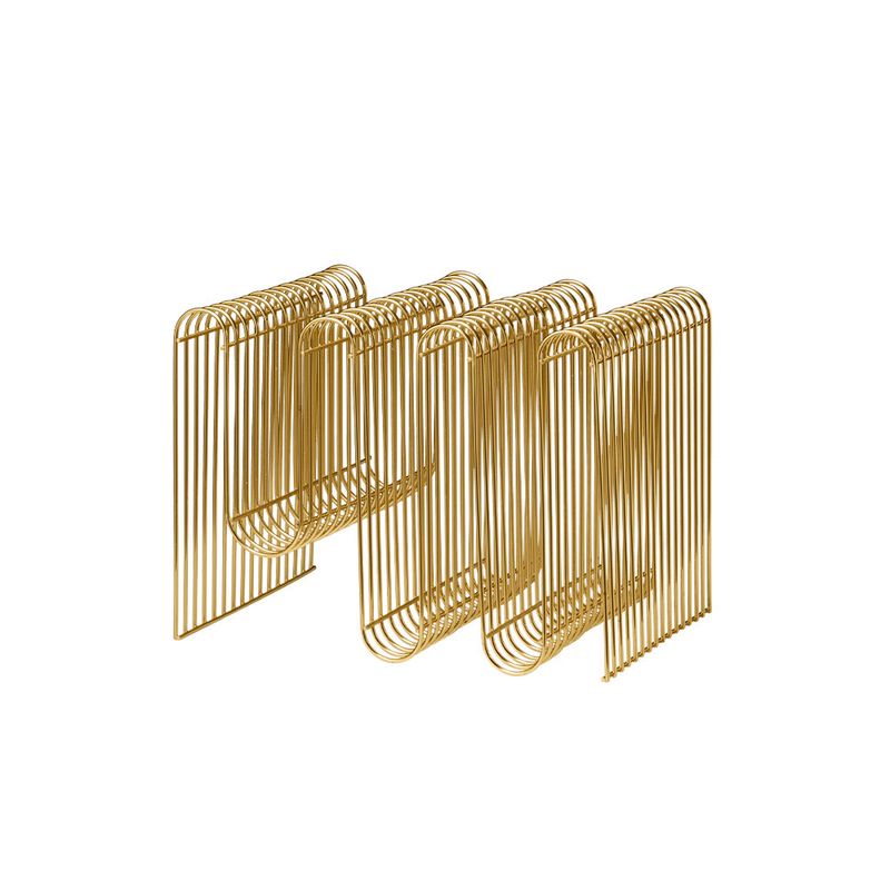 AYTM Curva magasinholder Guld 40.5x30.3 cm