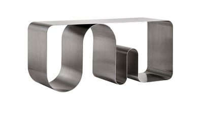 AYTM Curva Bänk Silver 100x43 cm