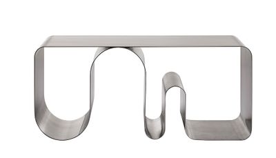 AYTM Curva Bänk Silver 100x43 cm