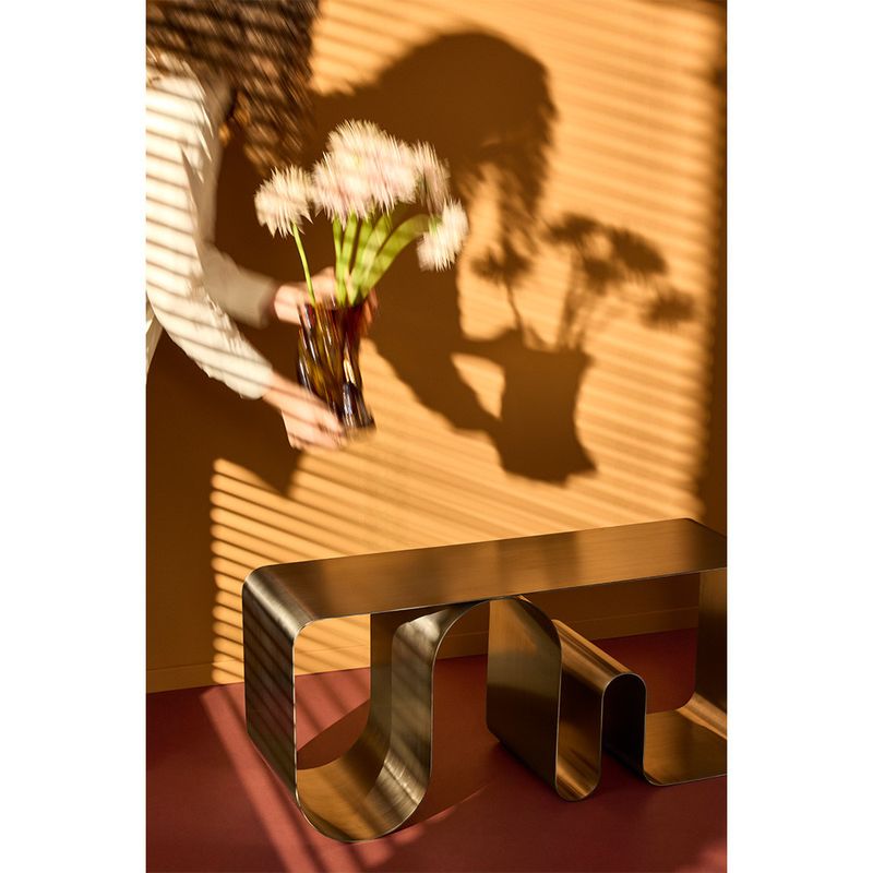 AYTM Curva Bänk Silver 100x43 cm