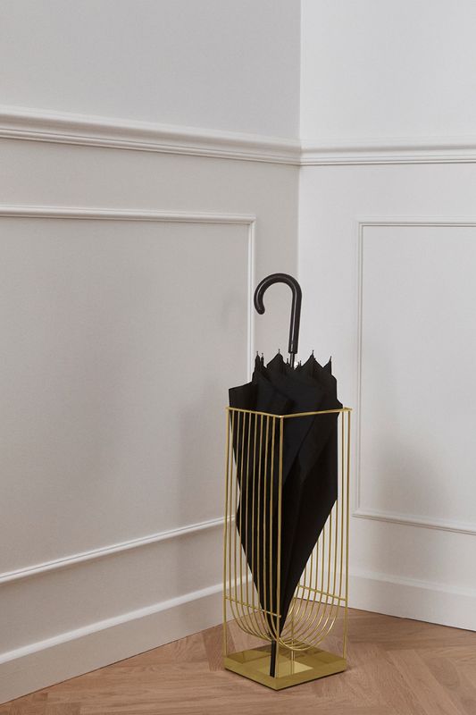 AYTM Curva Paraply Guld 18.4x56 cm