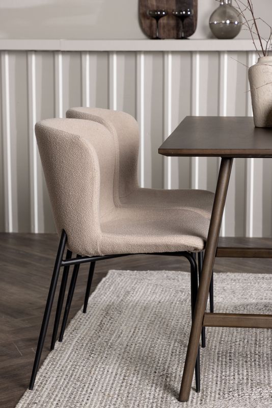 Venture Home Matgrupp Kaseindon med Modesto-stolar