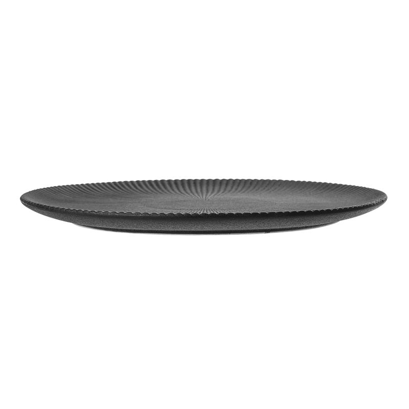 Bloomingville Neri Tallrik, Svart, Stengods - 6-pack