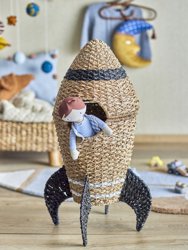 Bloomingville Cosmina Korg med Lock, Natur, Sjögräs