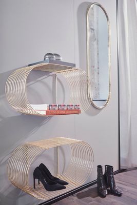 AYTM Curva Hylla Guld 61.4x33 cm