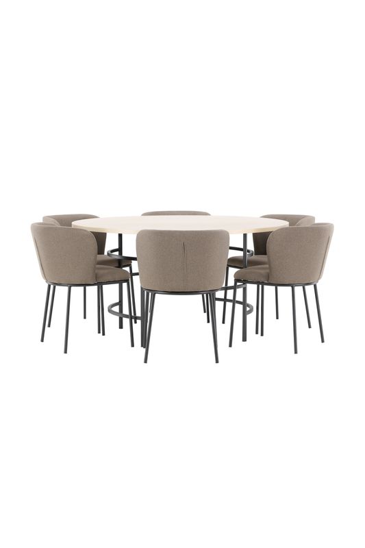 Venture Home Matbord Copenhagen med Edina Stol