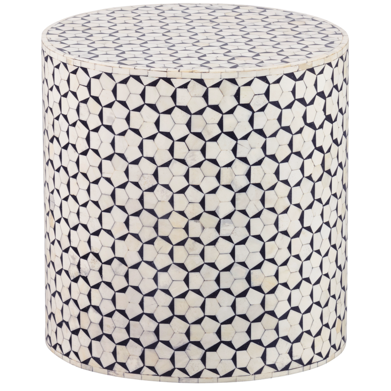 WOOOD Neva Sidobord Svart/Vit